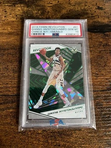 Giannis Antetokounmpo Revolution CNY Emerald /88 PSA 10 Milwaukee Bucks - Picture 1 of 2