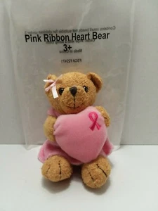 Pink Ribbon Heart Bear - Foto 1 di 2