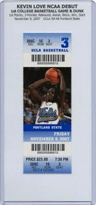 Kevin Love NCAA COLLEGE DEBUT 1st GAME & DUNK UCLA 11/9/2007 Full Ticket RARE!!! - Picture 1 of 12