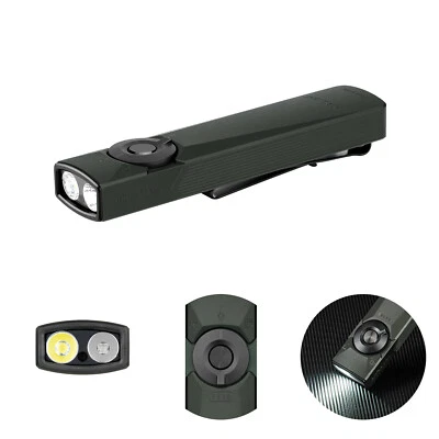 Olight Arkfeld Ultra EDC Flashlight with LED Light, UV & Laser Olive Grey CW - Image 1 of 4