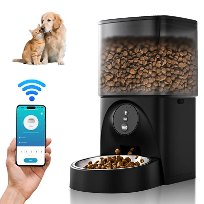 Automatic Cat Dog Feeders 4L Large Capacity Pet Food Dispenser WiFi APP Control - Image 1 of 4