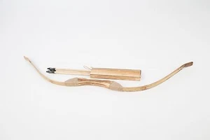 Wooden Bow and Arrow with Quiver Set, Toy Bow, Archery, Bow and Arrow - Picture 1 of 5