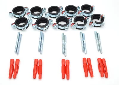 Rohrschellen 2 tlg. Rohrschellen Set Befestigungsschellen Schellen je 10 Stück - Bild 1 von 2