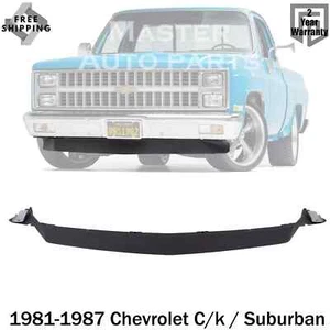 New Front Bumper Lower Valance Paintable For 1981-1987 Chevrolet C/k / Suburban - Picture 1 of 8