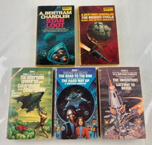 A. Bertram Chandler Lot of 5 Sci-Fi 1970's Vintage Paperbacks, The Hard Way up - Picture 1 of 13
