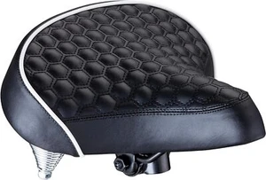 Schwinn Quilted Spring Bike Seat Extra Soft Foam Universal Fit Black Cruiser ... - Picture 1 of 7