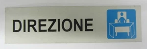 Signage plate adhesive vinyl sign direction 4x15 cm new - Picture 1 of 1