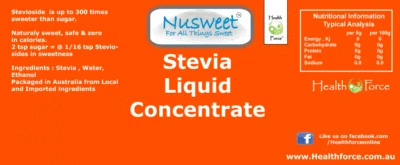 Liquid Stevia Concentrate Sugar Substitutes Natural Sweetener Zero Calories - image 1 of 2