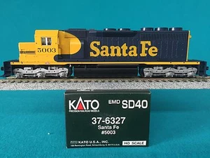 37-6327 Kato SD40 Santa Fe Locomotive #5003 DCC Ready HO Scale ATSF New - Picture 1 of 1