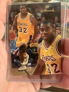 MAGIC JOHNSON 1996 FLEER "HALLMARK" CARD #HK3 LOS ANGELES LAKERS - Picture 1 of 2