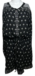 NWT Two by Vince Camuto Dress Women's Large Black Long Sleeve Sheath Casual - AC - Picture 1 of 13