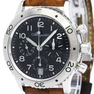 Polished BREGUET Transatlantique Type XX Steel Automatic Watch 3820 BF562882