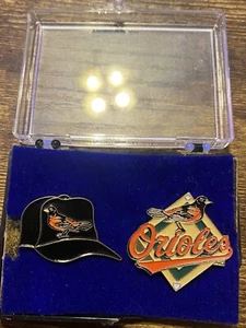 Baltimore Orioles MLB Baseball Hat Pins Lapel Jacket Button Maryland 1999 Rare - Picture 1 of 10