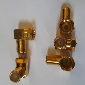 SMA female jack to SMA male right angle 90 degree FREE FAST SHIPP CA USA 5pcs - Picture 1 of 6