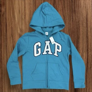 Gap Hoodie Girls Medium Full Zip Sweatshirt Fleece Logo Hooded Jacket Outerwear - Picture 1 of 7