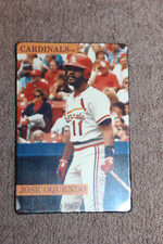 Vintage 1989 Dated MLB Cardinals Jose Oquendo Phoenix Baseball Magnet