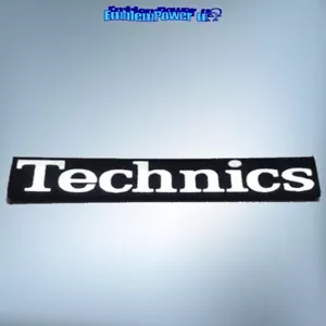Emblemat Technics 67x14mm srebrny 3D tuleja aluminiowa naklejka plakietka naklejka naklejka głośnik - Zdjęcie 1 z 2