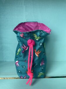 Dog treat training belt bag/ Pouch, Gift Idea, Handmade, Washable. Hummingbird