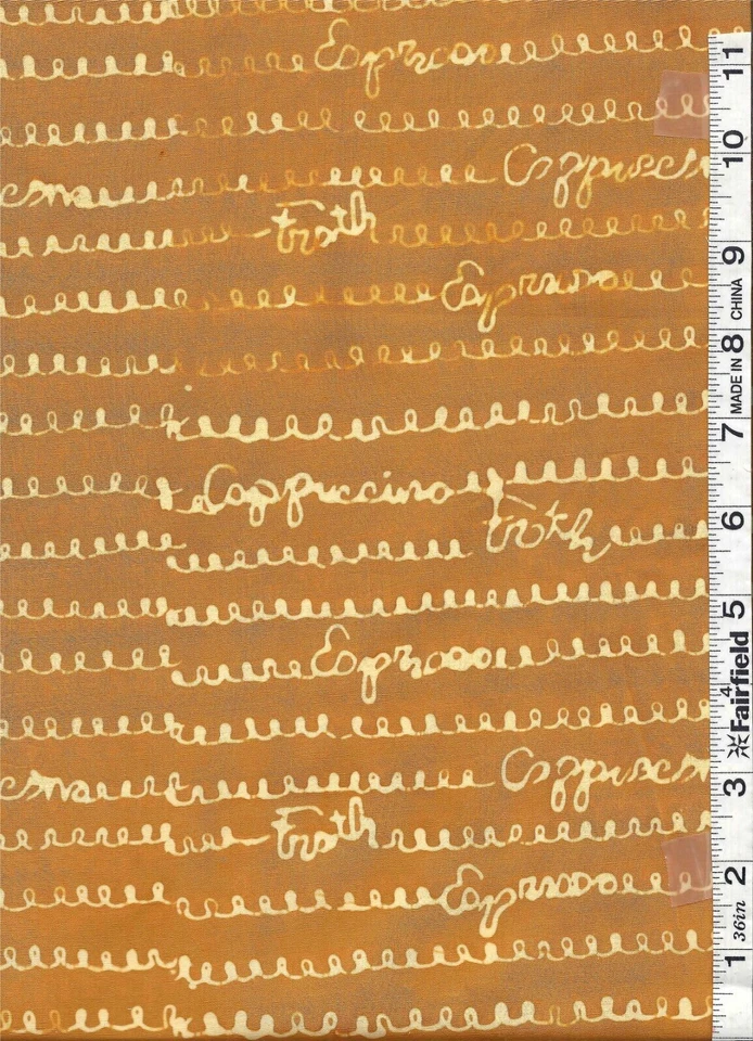 Latte Espresso Yourself Batik by Anthology Fabrics bty - Image 1 of 1