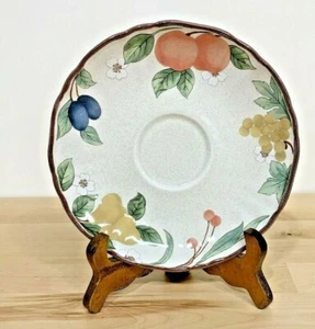 MIKASA COUNTRY CLASSICS FRUIT PANORAMA SAUCER 6-1/2" DC014/ EXCELLENT - Picture 1 of 4
