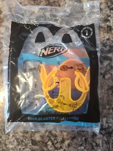 2023 McDonald’s Happy Meal Nerf Disk Blaster Challenge Bag #1 - New Sealed - Picture 1 of 2