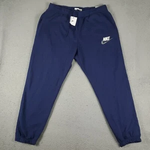 Nike Pants Mens Size 2XL Blue Standard Fit Taper Leg Track Joggers Sweatpants - Picture 1 of 10
