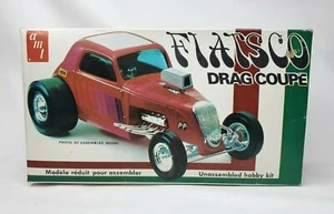 AMT Fiatsco Drag Coupe Model Kit 1:25 Scale Open Box Molded In Grey - Picture 1 of 6