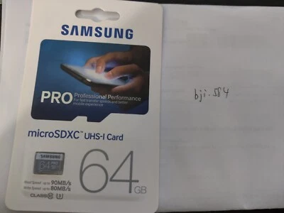 samsung pro microsd 64GB MB-MG64E (MLC, R90, W80) - Image 1 of 3