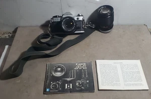 Canon  Bundle  AE-1 35mm Program Camera w/ 50mm f/1:8 & 135MM f 1/2.5 & manual - Picture 1 of 10