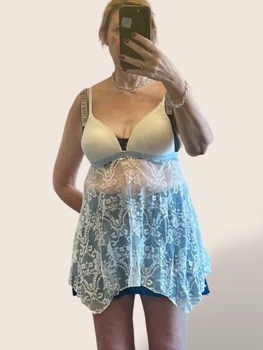 UNDERCOVER Abito slip pizzo bianco vintage anni 00 Y2K Secret Treasures taglia L fata capricciosa