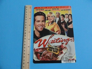 WAITING ...UNRATED AND RAW - BLOCKBUSTER VIDEO BACKER CARD 5"X8" - RYAN REYNOLDS - Picture 1 of 3