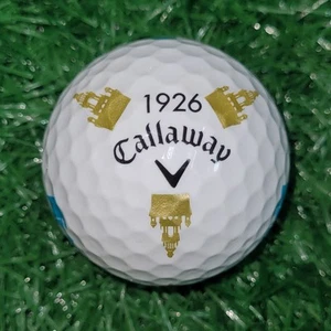 1926 Callaway Truvis Gold/Blue Castle Chrome Soft Logo Used Golf Ball (A-1-9) - Picture 1 of 6