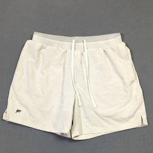 Fabletics Shorts Men's L Bone Off White Fundamental Short II Lined 5" Drawstring - Imagen 1 de 10