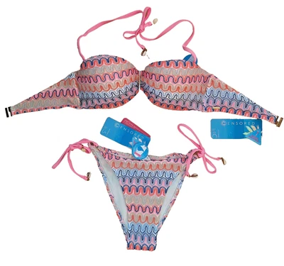 NEU*Censored*(New Yorker) Modisches Push-Up Bikini-Set Gr. 80C/S - Bild 1 von 2