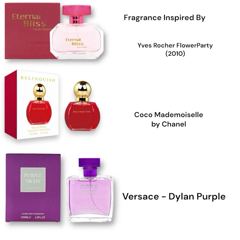 GIFT SET 3 x 100ml woman’s perfume Eau De Perfume Spray Gift Pack Women Fragrance Set