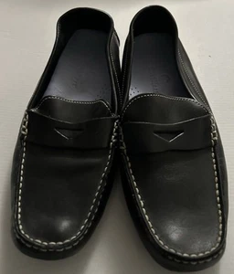 Mocassino Cole Haan da uomo in pelle nera stile penny driver taglia 8B - Foto 1 di 13