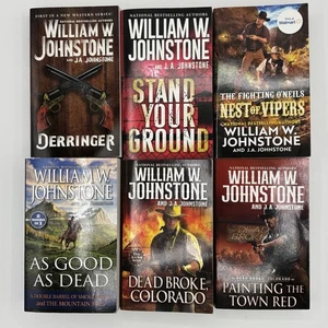 William W. Johnstone Lot of 6 Western Wild West Paperback Books Great Condition - Picture 1 of 2