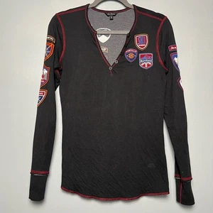 Alp N Rock Ski The World Henley Pullover Base Layer anthrazit grau Damen Größe S - Bild 1 von 7