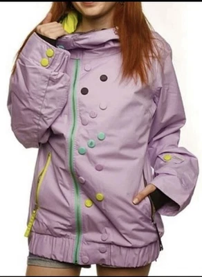 Oakley Kulture Snowboard Jacket Womens Size XL Lavender Gretchen Bleiler Coat - Image 1 of 4