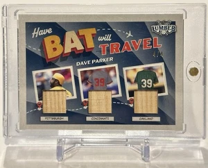 2022 Leaf Lumber Dave Parker Have Bat Will Travel Relic /4 Game-Used Memorabilia - Foto 1 di 4