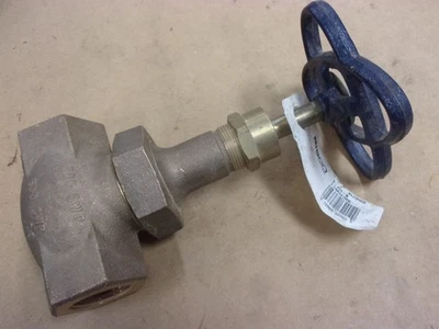 1" Npt Bronze Brass Nibco Disc Globe Valve T-275-B 600 WOG 300 SWP NL3W00A USA - Image 1 of 4