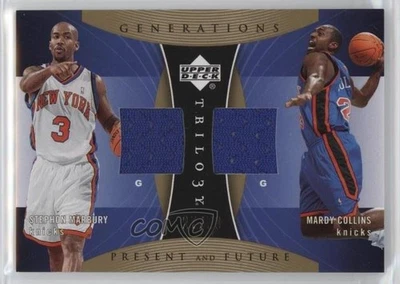 2006-07 Upper Deck Trilogy /50 Stephon Marbury Mardy Collins #PRFM-MC Rookie RC - Image 1 of 2