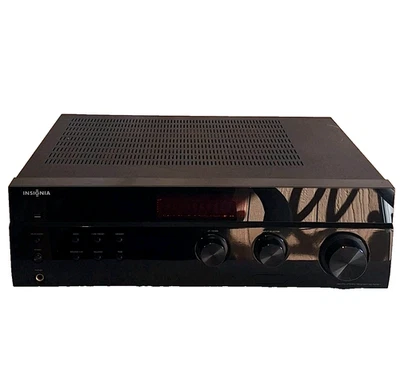 Insignia NS-R2001 2 Channel AM FM Stereo Receiver System Phono Input 200w Tested - Image 1 of 4