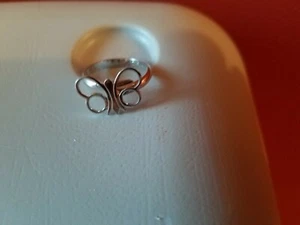 Necklace & Ring Butterfly Chain 18" long.Ring size 6 adjustable. Excellent cond. - Picture 1 of 5