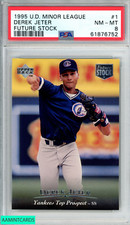 1995 UPPER DECK MINOR LEAGUE DEREK JETER #1 FUTURE STOCK YANKEES HOF PSA 8 NM-MT