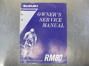 Manual de servicio de fábrica para propietarios de Suzuki 1996 96 RM80 RM 80N99011-02B71-03A OEM - Imagen 1 de 4