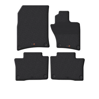 TRAVALL All Weather Floor Mats for VW Touareg (2010-2018) Premium Black Rubber Foto 1 de 4