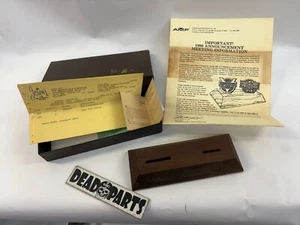 Harley Josten's AMF 1980 dealer award medallion wooden base LooK - Picture 1 of 5