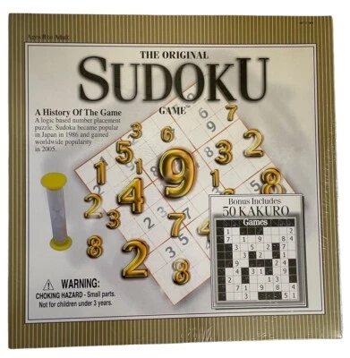 NEW Sudoku Board Game Puzzle Game + BONUS Kakuro Games FREE SHIPPING - Image 1 of 4