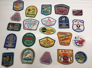 22 Vintage Cloth Bowling Patches WIBC Brunswick - Picture 1 of 1